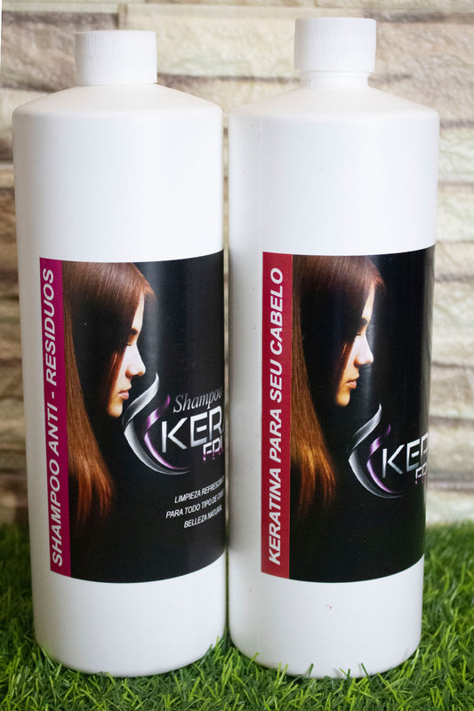 Keratina de Chocolate Kera Fruit 32 oz + Shampoo anti-residuos Alizador De Calidad